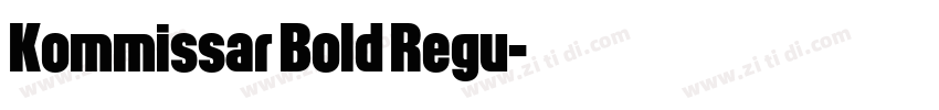 Kommissar Bold Regu字体转换